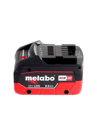 Metabo SSW 18 LTX 600 Atornillador de impacto a batería 18 V 600 Nm 1/2" + 1x batería LiHD 8,0 Ah + MetaLoc - sin cargador