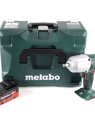 Metabo SSW 18 LTX 600 Atornillador de impacto a batería 18 V 600 Nm 1/2" + 1x batería LiHD 8,0 Ah + MetaLoc - sin cargador