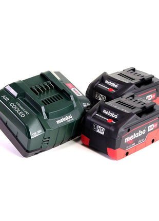 Metabo SSW 18 LTX 600 Atornillador de impacto a batería 18 V 600 Nm 1/2" + 2x batería LiHD 8,0 Ah + cargador + MetaLoc