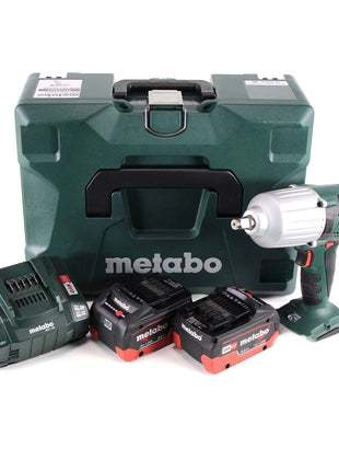 Visseuse à chocs sans fil Metabo SSW 18 LTX 600 18 V 600 Nm 1/2" + 2x batterie LiHD 8,0 Ah + chargeur + MetaLoc