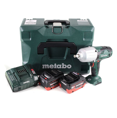 Metabo SSW 18 LTX 600 Atornillador de impacto a batería 18 V 600 Nm 1/2" + 2x batería LiHD 8,0 Ah + cargador + MetaLoc