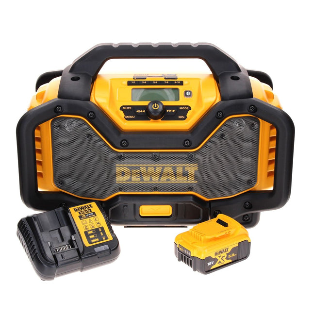 Radio sans fil DeWalt DCR 027 P1 DAB+ 10,8-18,0 V + 1 batterie 5,0 Ah + chargeur