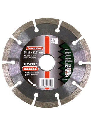 Meuleuse d'angle Metabo W 850-125 850 W 125 mm (603608000) + 26x disques à tronçonner + écrou à serrage rapide