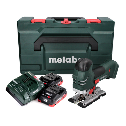 Metabo STA 18 LTX 140 Scie sauteuse sans fil 18V + 2x Batteries 4,0 Ah + Chargeur + Coffret metaBOX