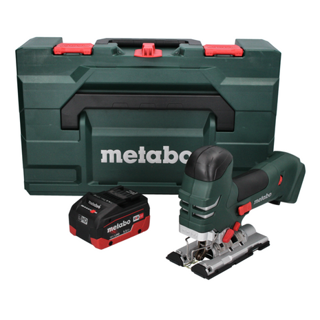 Sierra de calar a batería Metabo STA 18 LTX 140 18 V + 1x batería 5,5 Ah + metaBOX - sin cargador