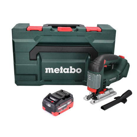 Sierra de calar a batería Metabo STAB 18 LTX 100 18 V + 1x batería LiHD 5,5 Ah + MetaBOX - sin cargador