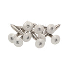 Meisterling Vis de façade 5,5x35 mm, 100 pcs., tête plate 12 mm, filetage partiel, empreinte Torx, acier inoxydable V4A, gris clair (010030000121)