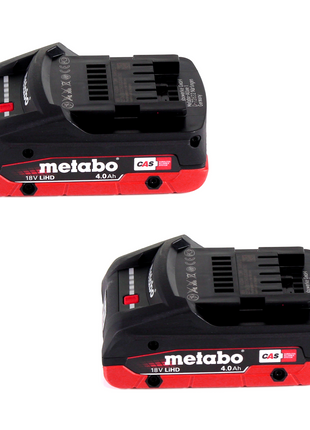 Metabo Power 160-5 18 LTX BL OF compresor de batería 18 V 8,0 bar sin escobillas + 2x batería LiHD 4,0 Ah + cargador