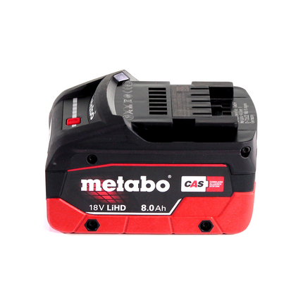 Metabo Power 160-5 18 LTX BL OF Compresseur sans fil 18 V 8,0 bar Brushless + 1x bloc batterie LiHD 8,0 Ah - sans chargeur
