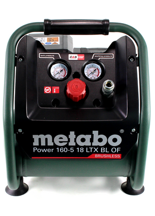 Metabo Power 160-5 18 LTX BL OF compresseur sans fil 18 V 8,0 bar sans brosse + 1x batterie LiHD 8,0 Ah + chargeur