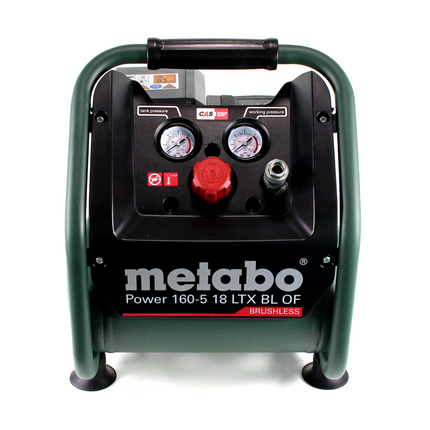 Metabo Power 160-5 18 LTX BL OF compresseur sans fil 18 V 8,0 bar sans brosse + 1x batterie LiHD 8,0 Ah + chargeur