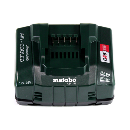 Metabo Power 160-5 18 LTX BL OF compresseur sans fil 18 V 8,0 bar sans brosse + 1x batterie LiHD 8,0 Ah + chargeur