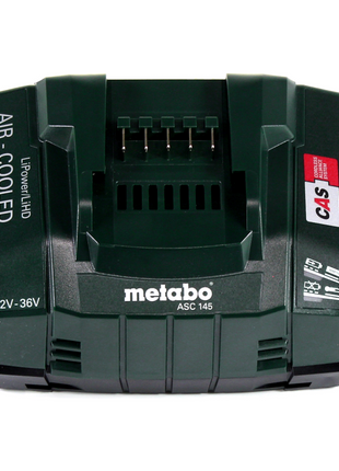 Metabo Power 160-5 18 LTX BL OF compresor de batería 18 V 8,0 bar sin escobillas + 2x batería LiHD 8,0 Ah + cargador