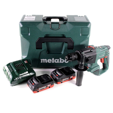 Perceuse à percussion sur batterie Metabo SBE 18 LTX 18 V 24 Nm + 2x batterie LiHD 4,0 Ah + chargeur + MetaLoc