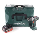Perceuse à percussion sans fil Metabo SB 18 L BL 18 V 60 Nm sans balai + 1x batterie LiHD 5,5 Ah + MetaLoc - sans chargeur