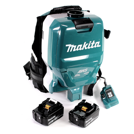 Makita DVC 265 TXU Akku Rucksackstaubsauger 36 V (2x 18 V) Brushless + 2x Akku 5,0 Ah - ohne Ladegerät - Toolbrothers