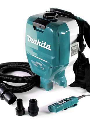 Makita DVC 265 RTXU Akku Rucksackstaubsauger 36 V (2x 18 V) Brushless + 2x Akku 5,0 Ah + Ladegerät - Toolbrothers