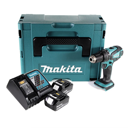 Makita DHP 456 RFJ perceuse à percussion sans fil 18 V 50 Nm + Makpac + 2x batterie 3,0 Ah + chargeur