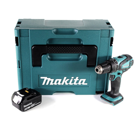 Perceuse à percussion sans fil Makita DHP 456 T1J 18 V 50 Nm + Makpac + 1x batterie 5,0 Ah - sans chargeur