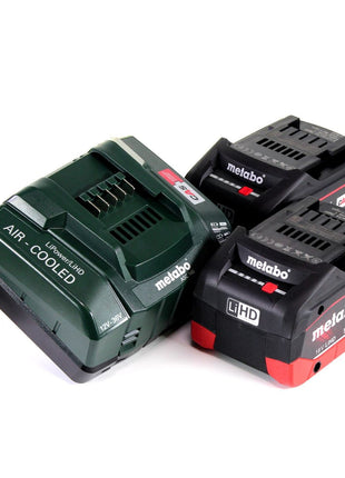 Metabo BS 18 LTX-3 BL QI perceuse-visseuse sans fil 18 V 120 Nm sans balais + 2 batteries LiHD 5,5 Ah + chargeur + MetaLoc