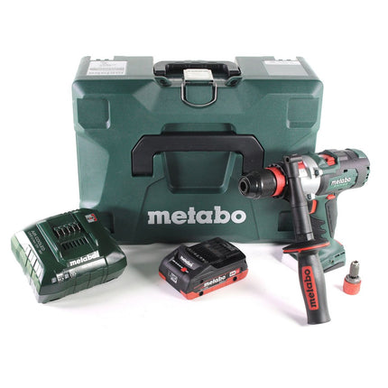 Perceuse à percussion sans fil Metabo SB 18 LTX-3 BL QI 18 V 120 Nm sans balais + 1 batterie LiHD 4,0 Ah + chargeur + métaBOX