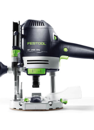 Festool OF 1400 EBQ-PLUS Oberfräse 1400W 70mm Hub ( 574398 ) + Zubehör + Box-OF-S 8/10x HW Fräser Box 10 tlg. + Systainer - Toolbrothers