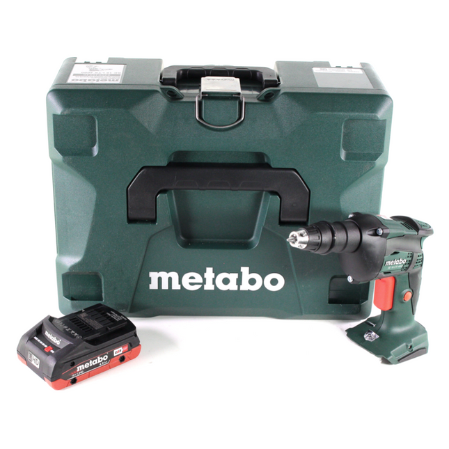 Visseuse à cloison sèche sans fil Metabo SE 18 LTX 4000 18 V 7 Nm 1/4" + 1x batterie LiHD 4,0 Ah + MetaLoc - sans chargeur