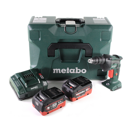Visseuse à cloison sèche sans fil Metabo SE 18 LTX 4000 18 V 7 Nm 1/4" + 2x batterie LiHD 5,5 Ah + chargeur + MetaLoc