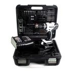 Makita DHP 453 SGTKW perceuse à percussion sans fil 18 V 42 Nm + 1 batterie 6,0 Ah + chargeur + jeu d'accessoires 101 pièces + mallette