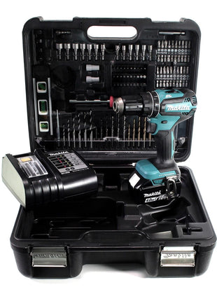 Makita DTD 156 SMTK clé à chocs sans fil 18 V 155 Nm + 1x batterie 4,0 Ah + chargeur + jeu d'accessoires 101 pièces + mallette