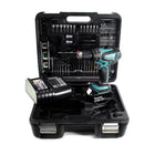 Makita DHP 456 SMTK perceuse à percussion sans fil 18 V 50 Nm + 1 batterie 4,0 Ah + chargeur + jeu d'accessoires 101 pièces + mallette
