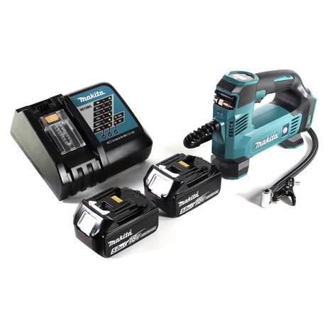 Makita DMP 180 RT Akku Kompressor 18 V 8,3 bar + 2x Akku 5,0 Ah + Ladegerät - Toolbrothers