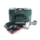 Metabo SCV 18 LTX BL 1.6 Cisaille à tôle sans fil 18 V Brushless + 2x Batteries LiHD 4,0 Ah + Chargeur + Coffret MetaLoc