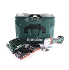 Metabo SCV 18 LTX BL 1.6 Cisaille à tôle sans fil 18 V Brushless + 2x Batteries LiHD 4,0 Ah + Chargeur + Coffret MetaLoc