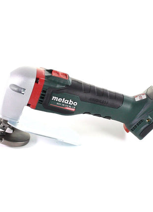 Metabo SCV 18 LTX BL 1.6 Cisaille à tôle sans fil 18 V Brushless + 2x Batteries LiHD 5,5 Ah + Chargeur + Coffret MetaLoc