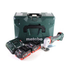 Metabo SCV 18 LTX BL 1.6 Cisaille à tôle sans fil 18 V Brushless + 2x Batteries LiHD 5,5 Ah + Chargeur + Coffret MetaLoc