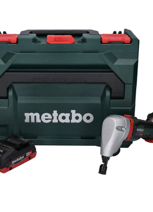 Nibbler de batería Metabo NIV 18 LTX BL 1.6 18 V sin escobillas + 1x batería LiHD 4,0 Ah + metaBOX - sin cargador