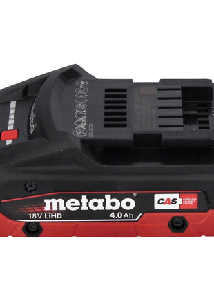 Metabo NIV 18 LTX BL Grignoteuse sans fil 18 V brushless + 1x Batterie LiHD 4.0 Ah + metaBOX - sans chargeur