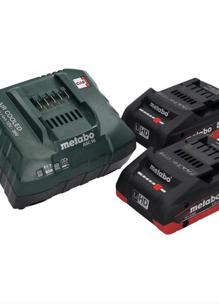 Metabo NIV 18 LTX BL 1.6 Grignoteuse sans fil 18 V brushless + 2x Batteries LiHD 4.0 Ah + Chargeur + metaBOX