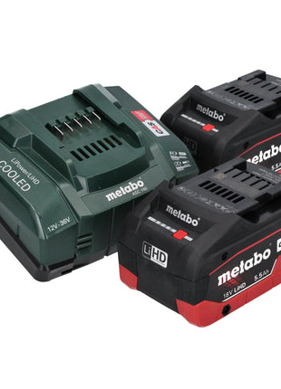 Nibbler de batería Metabo NIV 18 LTX BL 1.6 18 V sin escobillas + 2x batería LiHD 5,5 Ah + cargador + metaBOX