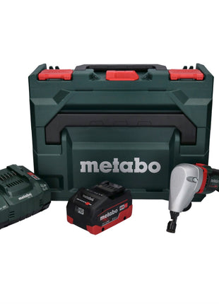 Metabo NIV 18 LTX BL 1.6 Grignoteuse sans fil 18 V grignoteuse brushless + 1x Batterie LiHD 8.0 Ah + Chargeur + metaBOX