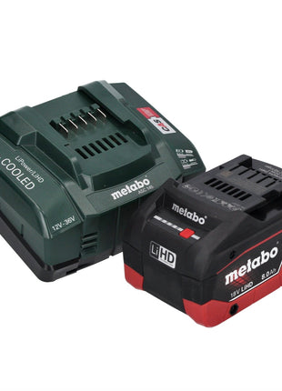 Metabo NIV 18 LTX BL 1.6 Grignoteuse sans fil 18 V grignoteuse brushless + 1x Batterie LiHD 8.0 Ah + Chargeur + metaBOX