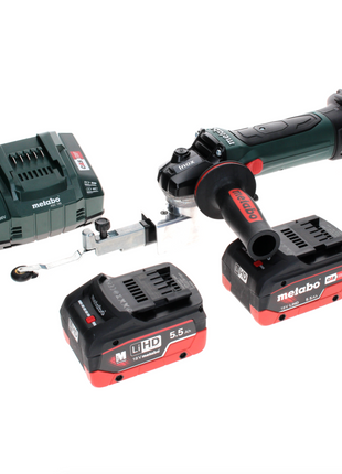 Metabo BF 18 LTX 90 Akku Bandfeile 18 V 90 mm + 2x LiHD Akku 5,0 Ah + Ladegerät