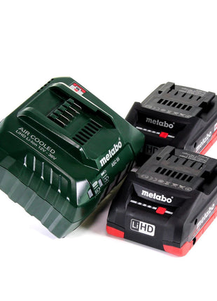 GRATIS 3 Jahre Full Service Rundum Schutz Metabo SCV 18 LTX BL 1.6 Akku Blechschere 18 V Brushless + 2x LiHD Akku 4,0 Ah + Ladegerät + MetaLoc