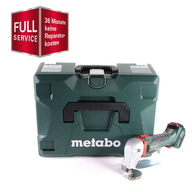 Metabo SCV 18 LTX BL 1.6 Cisaille à tôle sans fil 18 V Brushless Solo  + Coffret MetaLoc - sans batterie sans chargeur- Full Service - GRATUIT 3 ans de protestion complète (601615840)