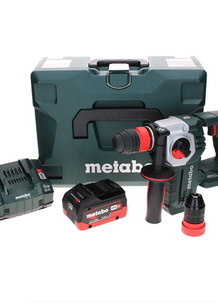 Metabo KHA 18 LTX BL 24 Marteau combiné à batterie rapide 18 V 2,2 J SDS-plus sans balais + 1 batterie LiHD 5,5 Ah + chargeur + MetaLoc