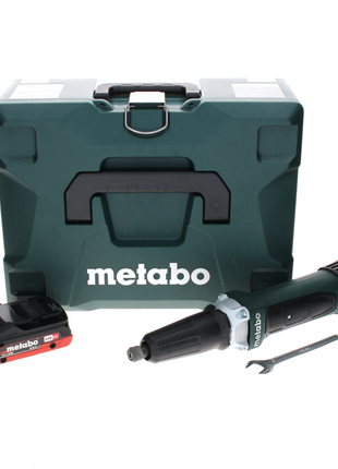 Metabo GA 18 LTX Akku Geradschleifer 18 V + 1x LiHD Akku 4,0 Ah + MetaLoc - ohne Ladegerät