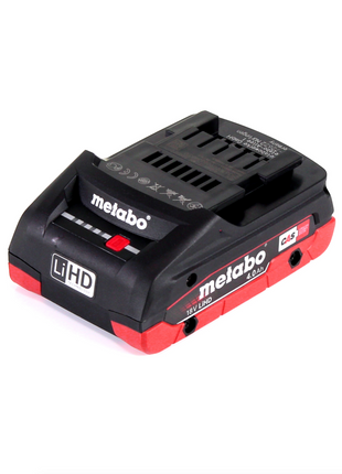 Metabo PA 14.4-18 LED-USB adaptateur secteur pour batterie, kit de base avec 1x batterie LiHD 4,0 Ah - sans chargeur