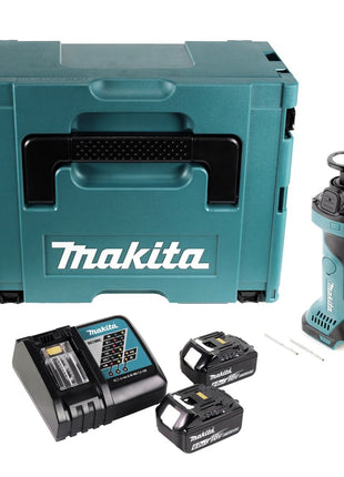 Makita DCO 180 RG1J Coupeuse Rotative Sans Fil 18 V + 2x Batteries 6,0 Ah + Chargeur + Coffret Makpac