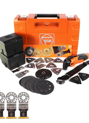 FEIN MultiMaster Top FMM 350 QSL  Outil multifonction + Coffret de transport + 43 pièces d'accessoires